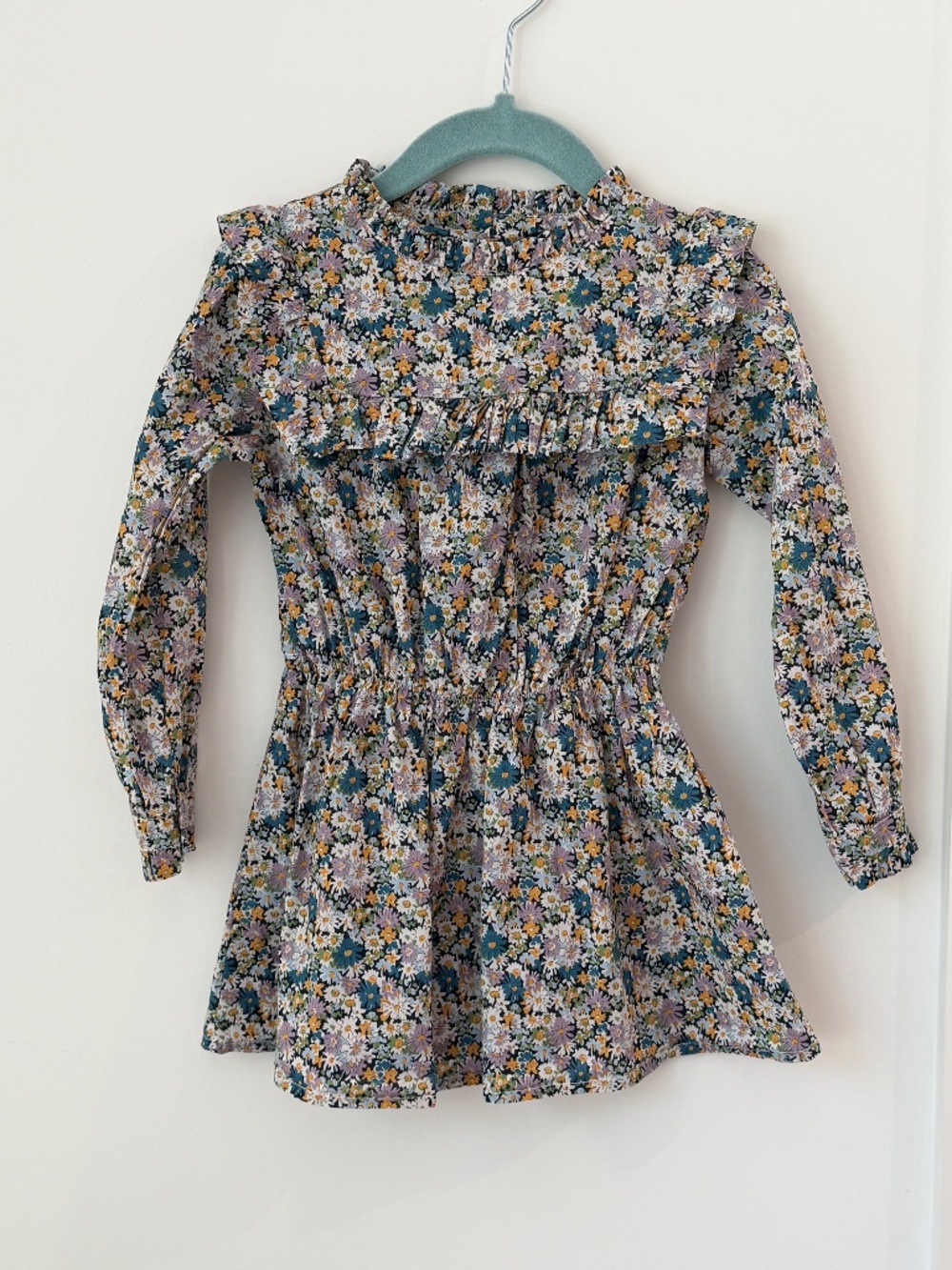 Emile et Ida Liberty Ruffle Yoke Dress